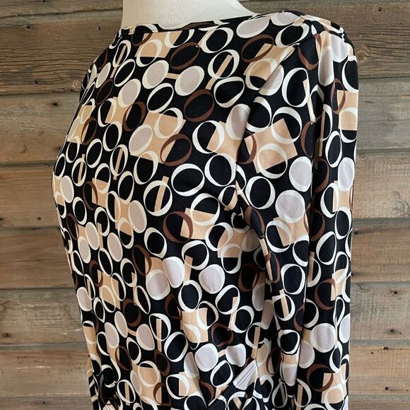 Dressbarn Matching Half Sleeve Top and Black Pants Size 8 EUC - Picture 4 of 11